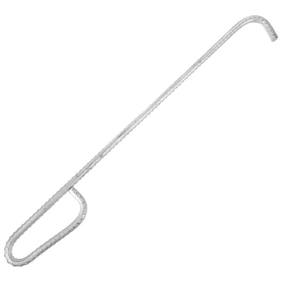 KALLORY T Handle Plated Silver Manhole Lifting Tool for Outdoor Rolling Door and Manhole Cover Access