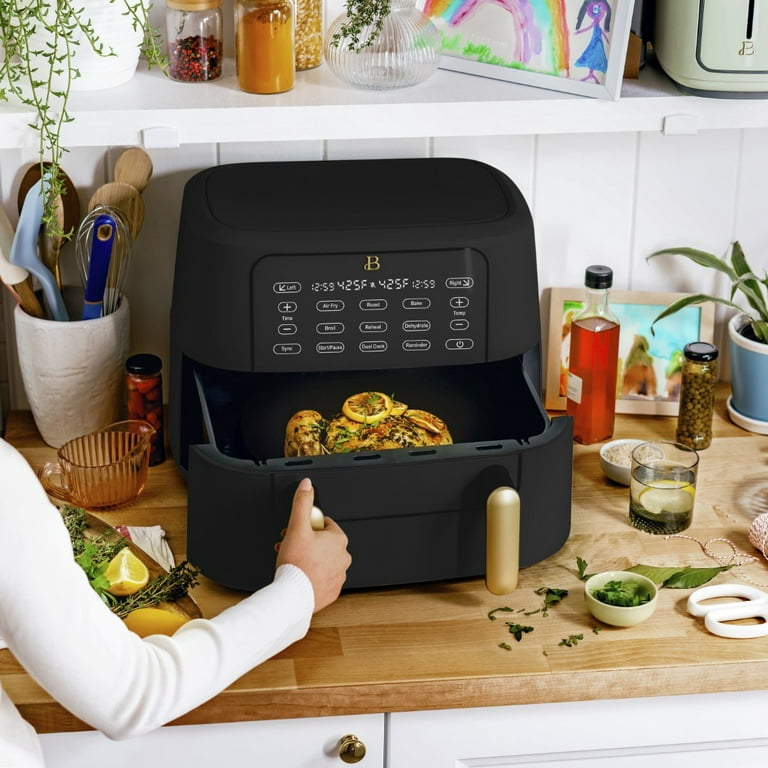 Beautiful 6 Qt Air Fryer with TurboCrisp Technology and Touch-Activated  Display, Black Sesame by Drew Barrymore