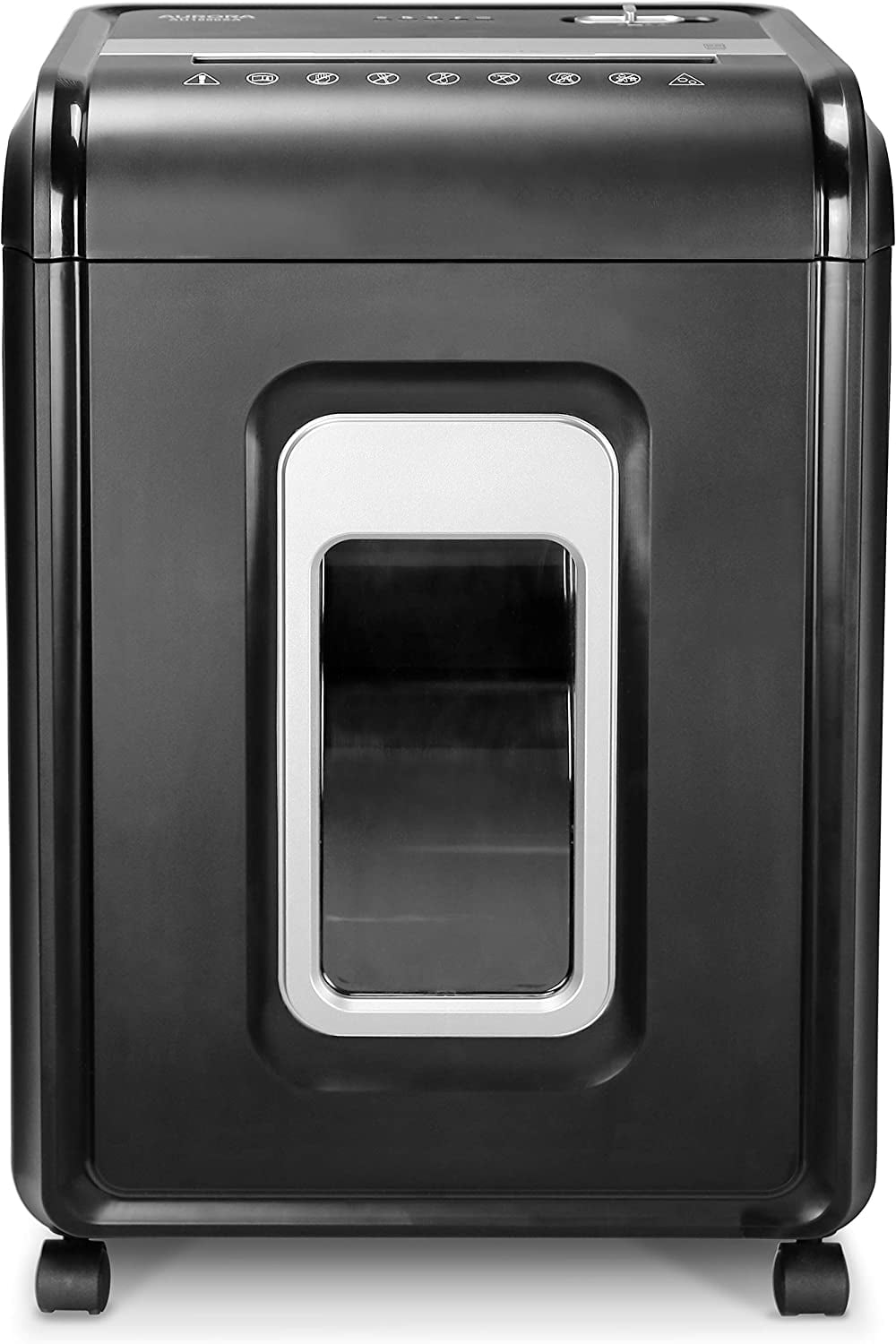Aurora AU2260XA heavy duty anti-jam 22-sheet crosscut shredder/60 min run time/ 7-gallon pullout basket and casters