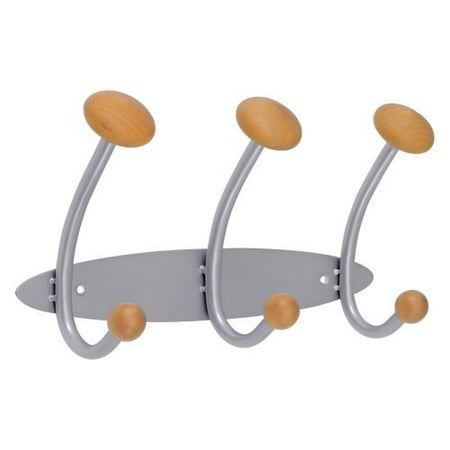 Alba Triple Wooden Wall Coat Hook