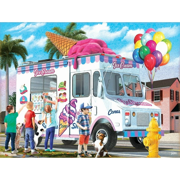 SUNSOUT INC - Ice Cream Cones - 300 pc Jigsaw Puzzle by Artist: Rafael Trujillo - Finished Size 18" x 24" - MPN# 42315