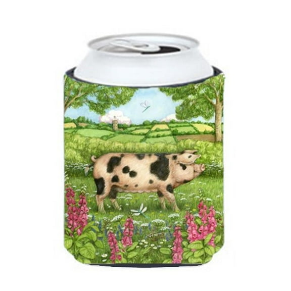 Pigs Meadowsweet by Debbie Cook Can or Bottle Hugger