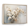 thumbnail image 2 of Designart "Tranquil Beige Orchids I" Orchids Floater Framed Wall Art Living Room, 2 of 5