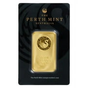 1 oz Gold Bar The Perth Mint Bar with Assay Card