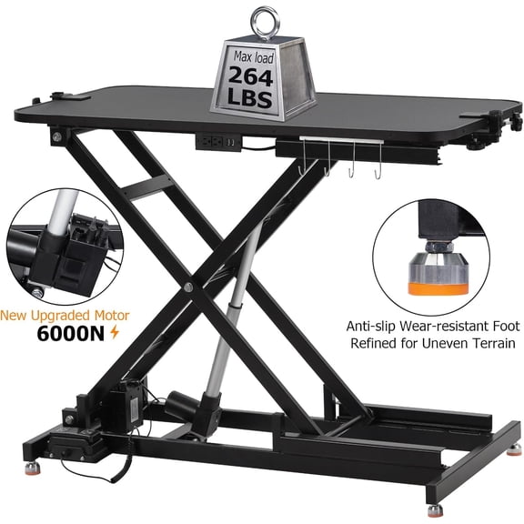 Acekid Electric Lift Dog Grooming Table 47Inch Heavy Duty Electric Grooming Arm Table Pets Large Dogs Adjustable
