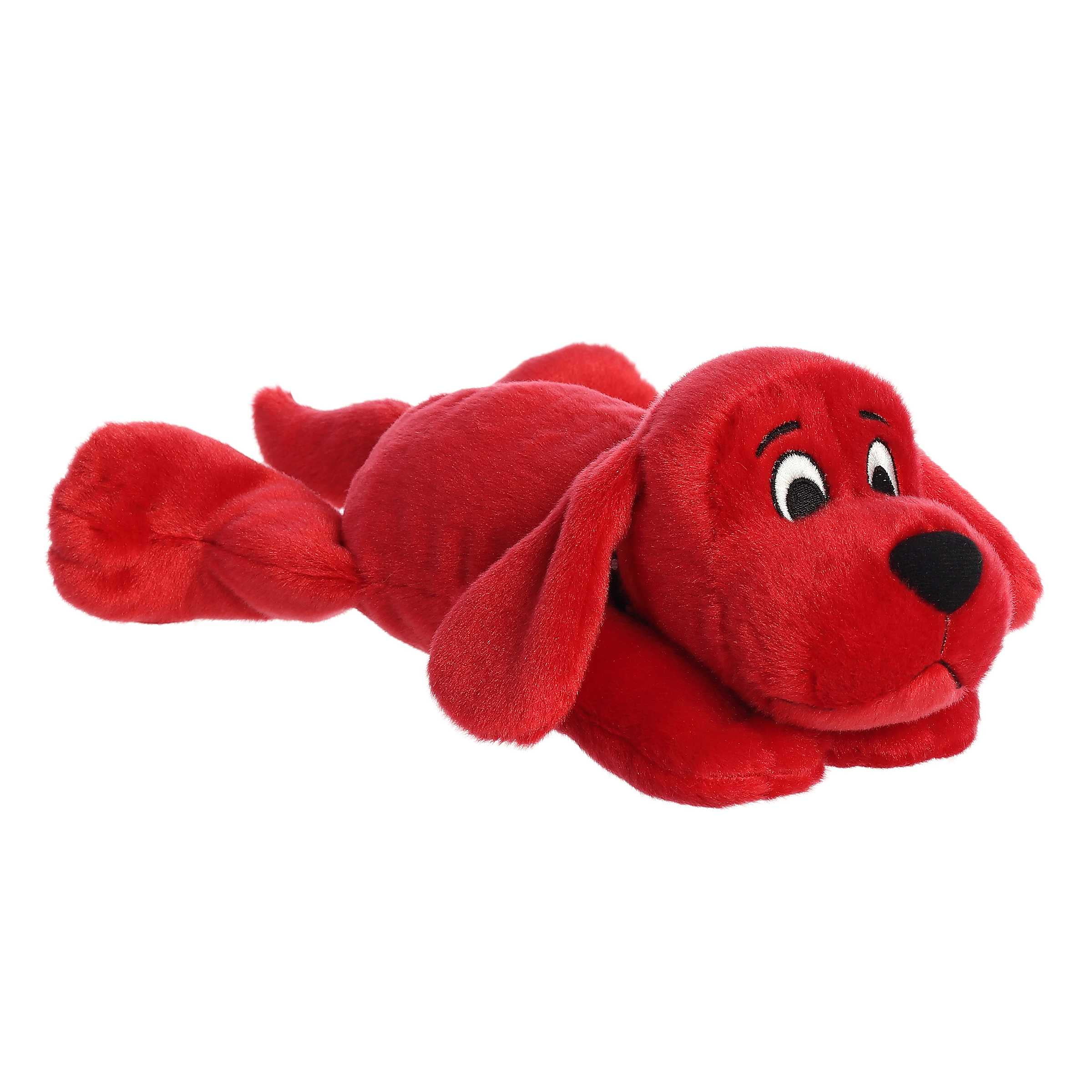 Aurora - Medium Red Clifford - 11" Clifford Laying - Playful Stuffed Animal