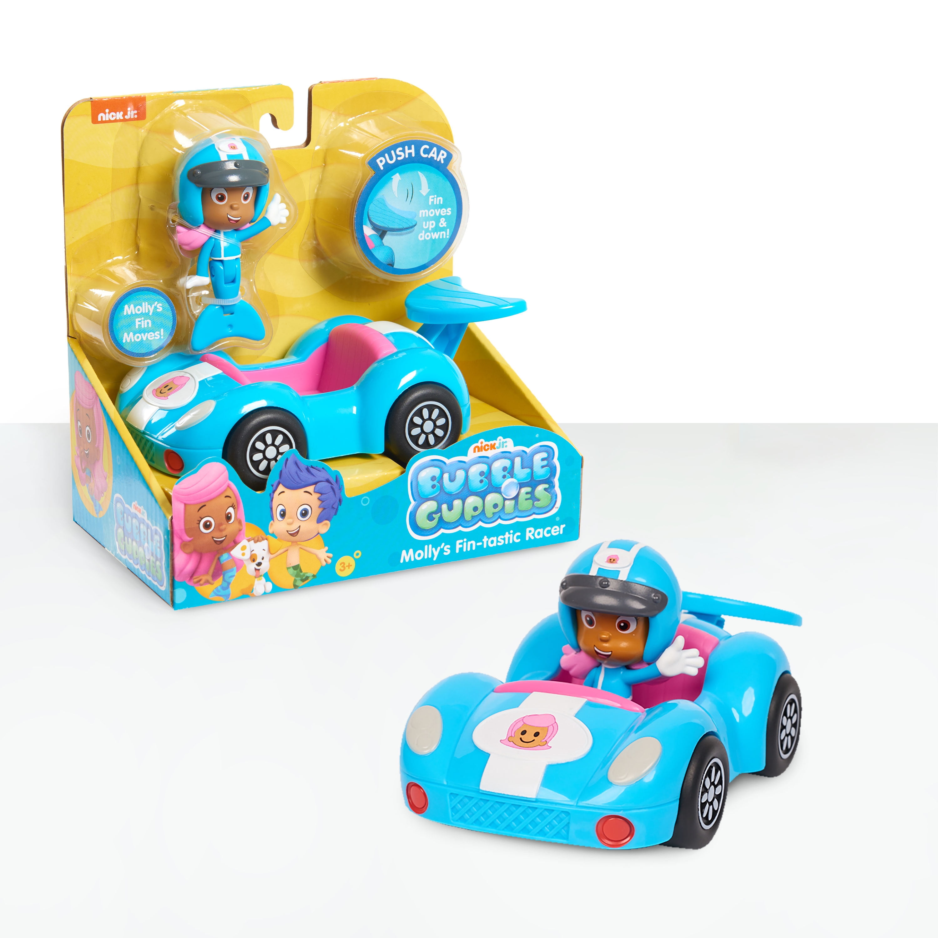 Bubble Guppies Molly's Fin-tastic Racer, Kids Toys for Ages 3 up
