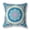 Blue And Turquoise, variant on 16" X 16" Blue And Turquoise Geometric Blown Seam Suede Throw Pillow