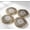 White4 Pieces, variant on 4 Pieces Natural Stone Personalized Agate Coasters with Gold-Plated EdgesGift for Her Him Unique Crystal Coaster Slice