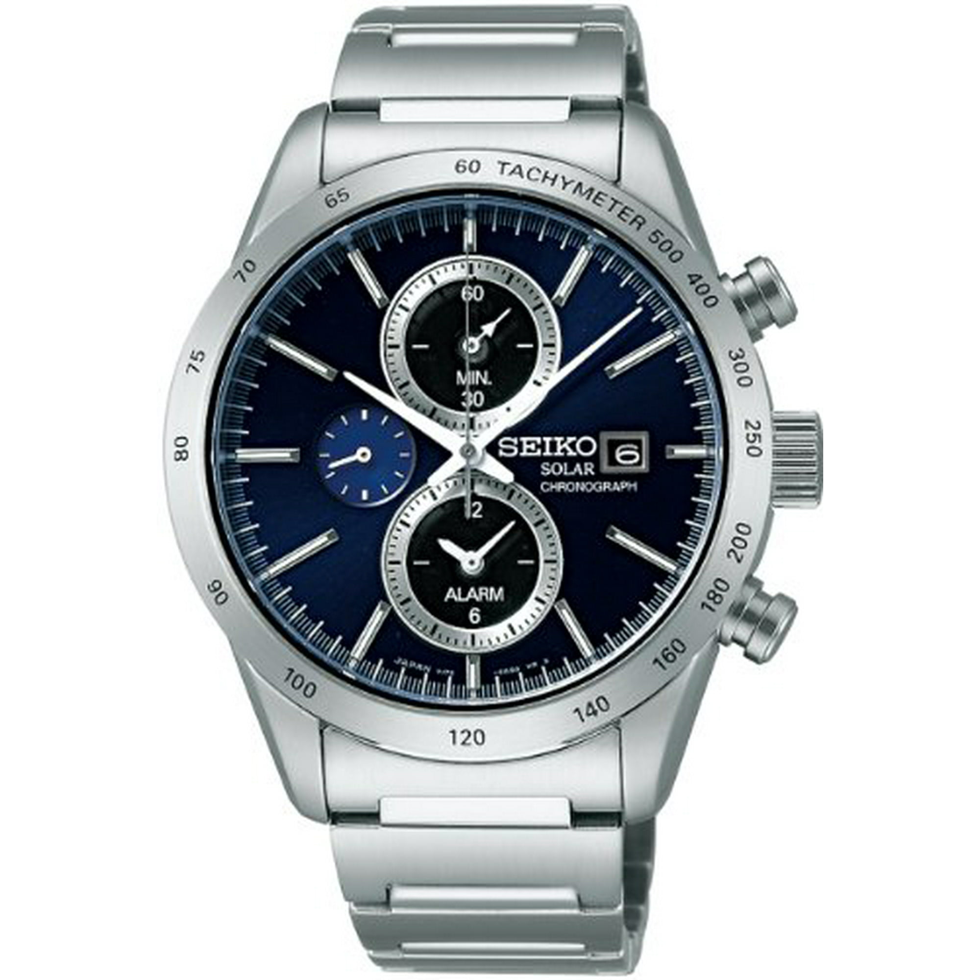 Seiko Watch Watches Spirit Spirit smart Chronograph solar Sapphire glass SBPY115 Silver Walmart