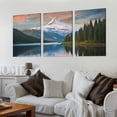 thumbnail image 2 of Nawypu Canvas Wall Art Snow Mountain And Forest Canvas Print Artwork Nature Landscape Wall Art Paintings Framed Ready to Hang for Living Room Dinning Room Bathroom Home Decor 12''x16''X3 Panels, 2 of 4