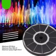 thumbnail image 4 of 3.5W LED Solar Fountain Light With Battery 6 Nozzles Floating Split Type LED Light For Garden Birdbath Pond Pool Fish  Outdoor, 4 of 8