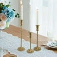 thumbnail image 4 of KDJ Candlestick Holders Brass Taper Candle Holders Vintage Decorative Candle Holder - for Home Decor, 4 of 8