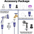 thumbnail image 4 of Retractable Garden Hose Reel 1/2 Inch x 50 FT | Heavy Duty Rewind Wall Mount Hose Holder with 10-  Nozzle for Garden Watering,  & Boat Washing, Pet Cleaning, 4 of 6