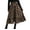 Brown, variant on Womens Skirts, Women's Fashion Mid Long Leopard Sexy Print High Waist A-line Skirt Skirt Clearance under 10 $