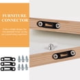 thumbnail image 3 of KAKOWELY Cabinet Connector 50 Sets Invisible Connector Screw Fasteners Two-In-One Hidden Cabinet Connectors1.57"X0.39"X0.31", 3 of 4