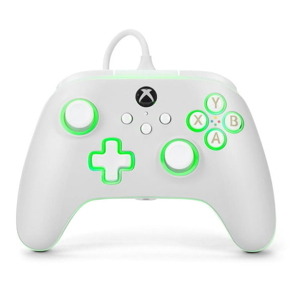 Manette filaire PowerA Avantage pour Xbox Series X|S avec Lumectra – Blanc