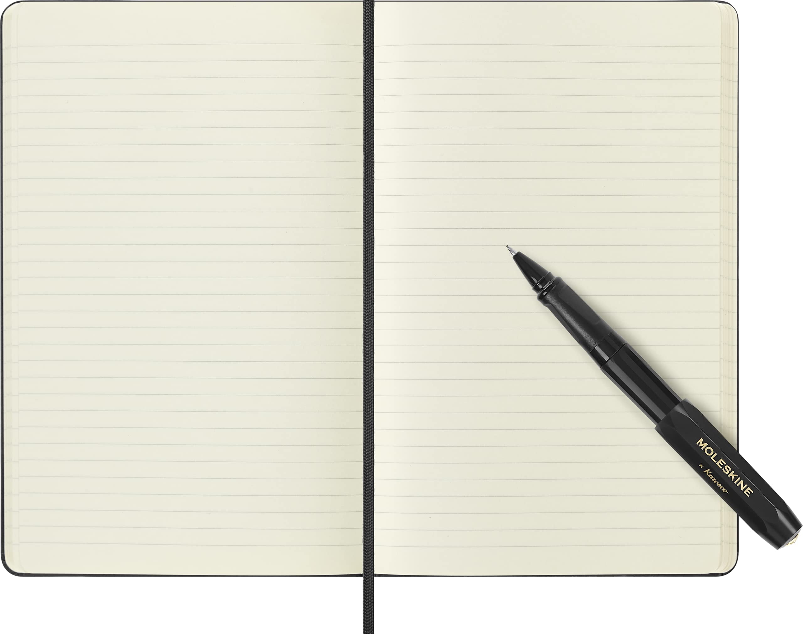 Moleskine Classic Notebook & Kaweco Rollerball Pen Set, 13cm x 21cm, Black, 176 Pages, Single Pack