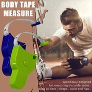 SRstrat Perfect Body Tape Measure Automatic Telescopic Mmeasuring Tape For Measuring Body Circumference Automatic Telescopic Tape Measure for Body: Waist, Hip, Bust, Arms, and More Blue+Green 2pcs
