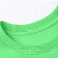 thumbnail image 7 of Xyant Girls Crewneck Sweatshirt Long Sleeve Pullover Tops Drop Shoulder Oversized Sweatshirts (Light Green,13-14 Years), 7 of 7