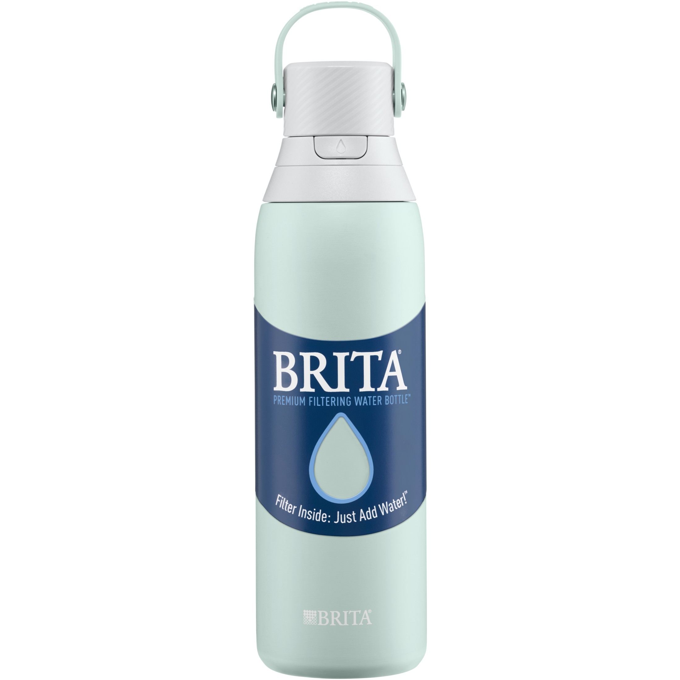 Brita Premium Stainless Steel Leak Proof Filtered Water Bottle, Glacier, 20 oz - image 3 of 11