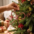 thumbnail image 4 of Christmas Bow Ornaments Christmas Metal Bow Ornaments for Christmas Tree Xmas Tree Hanging Decor, 4 of 8