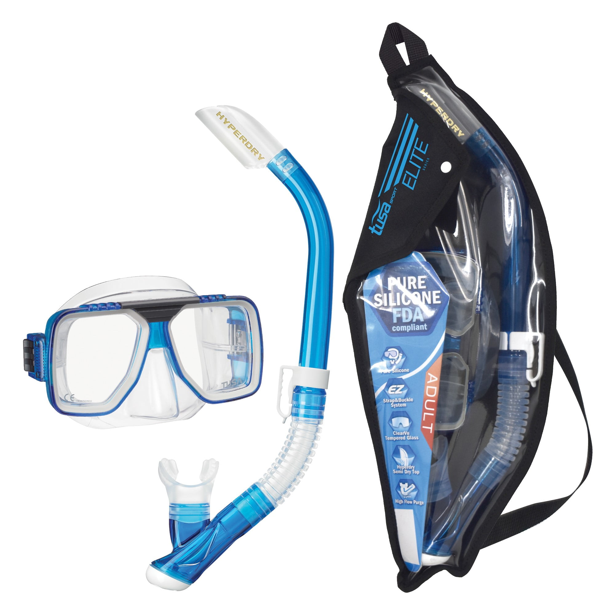 U.s Divers 1330893 Silicone Snorkel Set Adult L/xl Go Pro Ready for sale online 