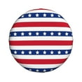 thumbnail image 2 of Gaeub American Patriotic Stars And Stripes 14-17in Tire Cover, Spare Tire Cover, for Camper Caravan, Trailer, Car, Truck, SUV, Jeep - 17 inch, 2 of 9