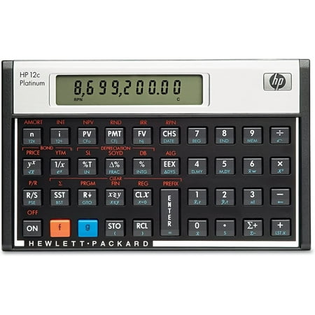 HP F2231AA 12c Platinum Financial Calculator, 10-Digit LCD