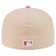 thumbnail image 4 of Men's New Era Light Beige/Coral Detroit Tigers Two-Tone Color Pack A-Frame 59FIFTY Fitted Hat, 4 of 5