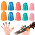 thumbnail image 3 of Thinsony 10 Pieces Fingers Cover Protective Gear Rubber Tips Guitar Supplies Waterproof Long-lasting Multicolored Grip Protector 1Set, 3 of 6