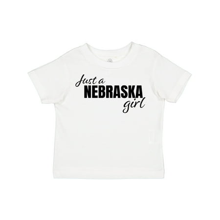 

Inktastic Just a Nebraska Girl Born and Raised Gift Toddler Toddler Girl T-Shirt