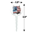thumbnail image 6 of Deer USA Flag American Traditions Hunting Cupcake Picks Toppers Decoration Set of 6, 6 of 7