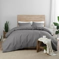 thumbnail image 6 of Vue Elements Nora 3 Piece Duvet Cover Set, Queen/Gray, 6 of 11