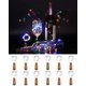 thumbnail image 1 of Paquete de 12 Luces para botellas JanHm corcho para botellas de vino 2 m 20 luces LED de alambre de cobre multicolor, 1 of 5
