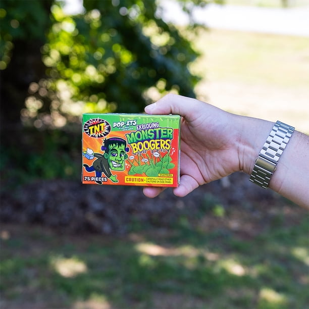 TNT Fireworks, Monster Boogers, Green Pop-Its, 12 Boxes Per Order