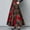 Red, variant on Herrnalise Women Fashion Pocket Long Skirt Sexy Women High Print Fashion Long Skirt