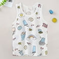 thumbnail image 2 of NIEWTR Tank Tops for Boys Casual Sleeveless Shirt Cute Print Summer Undershirts Clothes Crew Neck Tanks Kids for Toddler Boys and Girls(A-Light Blue,6-7 Years), 2 of 5