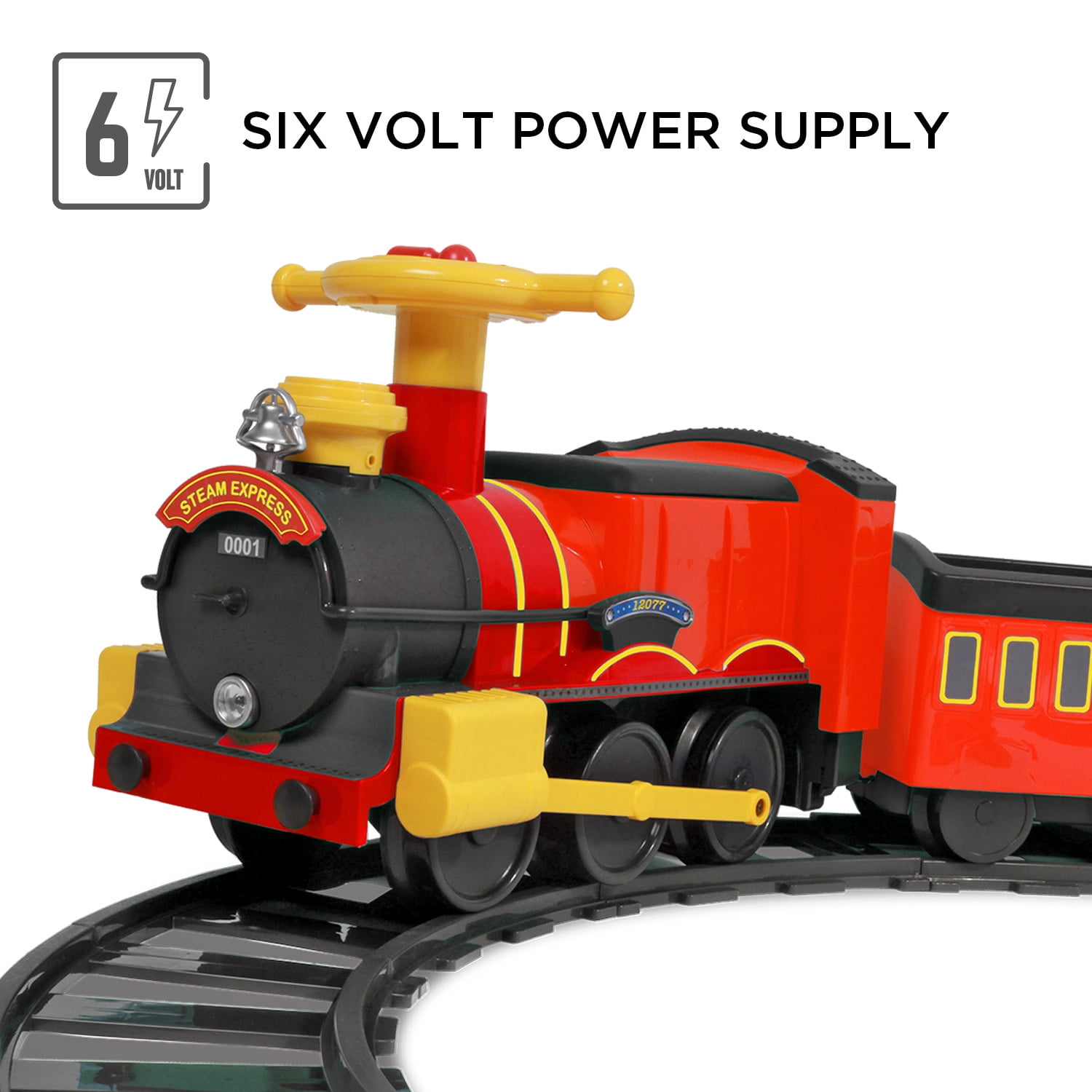 ride on train with track for toddlers