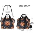 thumbnail image 3 of Lunch Bag Portable Crossbody Meal Bag Cooler Bag Insulated Lunch Bag Food Bag Handheld & Crossbody Design Cartoon Sun Seamless, 3 of 6