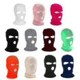 thumbnail image 4 of (rose Rouge) Masque Facial Gangster Bonnet de Ski d'Hiver 3 Trous Bonnet Tactique Chaud, 4 of 5
