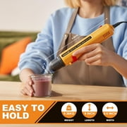 Cowalt Pro Mini Heat Gun 380W 2-Temp Settings Fast Heat Hot Air Tool 4.9ft. Long Cable & Nozzle Phone Repair, Vinyl Wrapping, Shrink Tubing, Crafting, Embossing, Candle Making, Overload Protection
