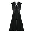thumbnail image 4 of DPOIS Lyrical Dance Costumes for Women Leotards Shiny Sequin Sheer Mesh Dancewear, 4 of 7