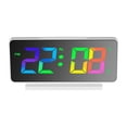 thumbnail image 2 of Horloge Électronique Colorée Affichage LED Table Chambre Chevet Snooze Seniors, 2 of 8