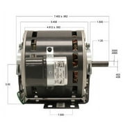 Trane Motor (X70370241010, 5KCP39MGB434X) 1/4 hp 1075 RPM 115V # P9584