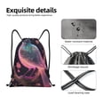 thumbnail image 3 of Kdxio Bird 1 Print Drawstring Backpack Bag,Waterproof Draw String Back Sack, Gym Drawstring Bags Swim Bag For Unisex, 3 of 5