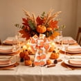 thumbnail image 4 of Aoznliie Fall Ribbon Bows, 5 Pack Woven Fabric Bows for Thanksgiving, 14x8 inch Orange Ribbon Bows for Wreath Table Decor, Multicolor, 4 of 7