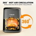 thumbnail image 5 of Fullwill 6QT Air Fryer with Viewing Window,12-in-1 Multi-Function Air Fry,Roast,Bake, Dehydrate, Fries,Nonstick and Dishwasher-Safe Basket,Family&friends Party,Max 400℉ Crisping 1700W,Gray, 5 of 8