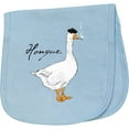 thumbnail image 2 of Inktastic French Goose Says Honque Baby Burp Cloth, 2 of 3