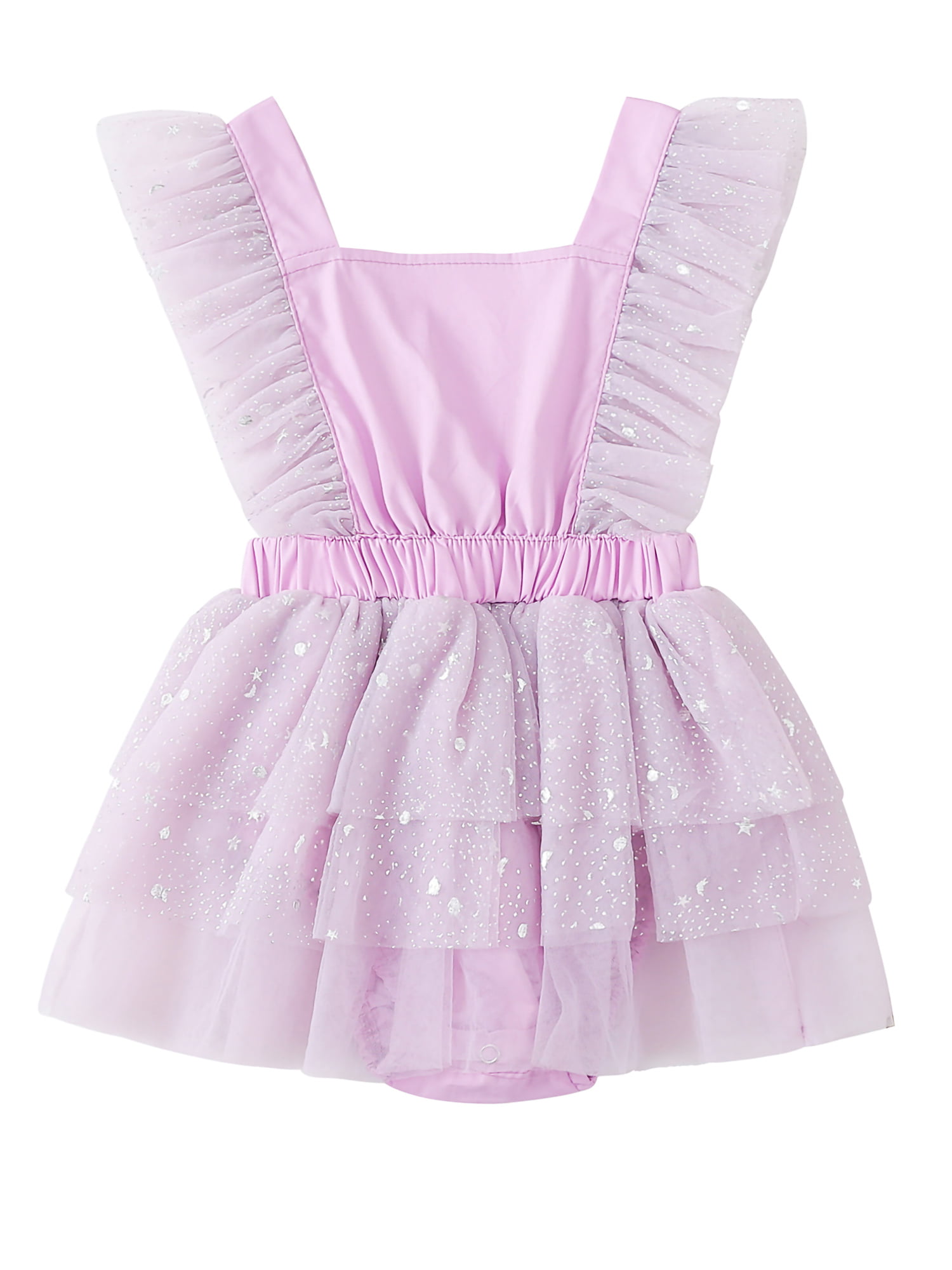Baby Gap Purple Double layer tulle one-piece Romper Baby Girls size 6 9 12 18 24 